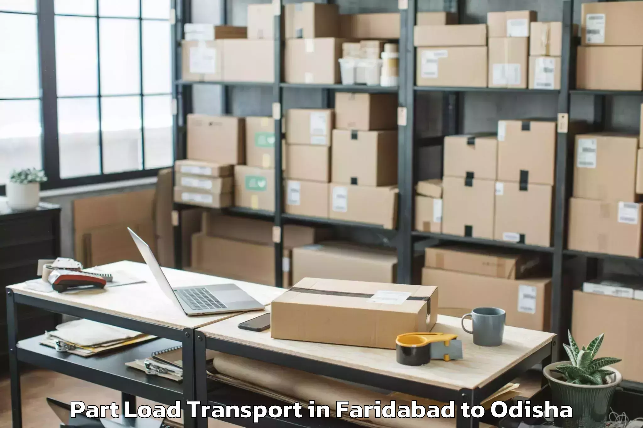 Easy Faridabad to Birmaharajpur Part Load Transport Booking